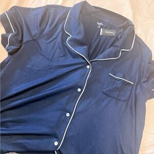 GapBody Navy Pajama with White Trim